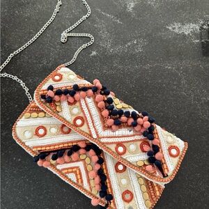 Boho Chic Embellished Clutch